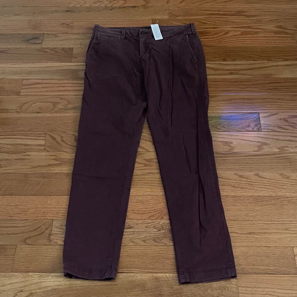 American Eagle Next Level Flex Slim Pants Wine Red Measures 31x31 NWT Minimalist